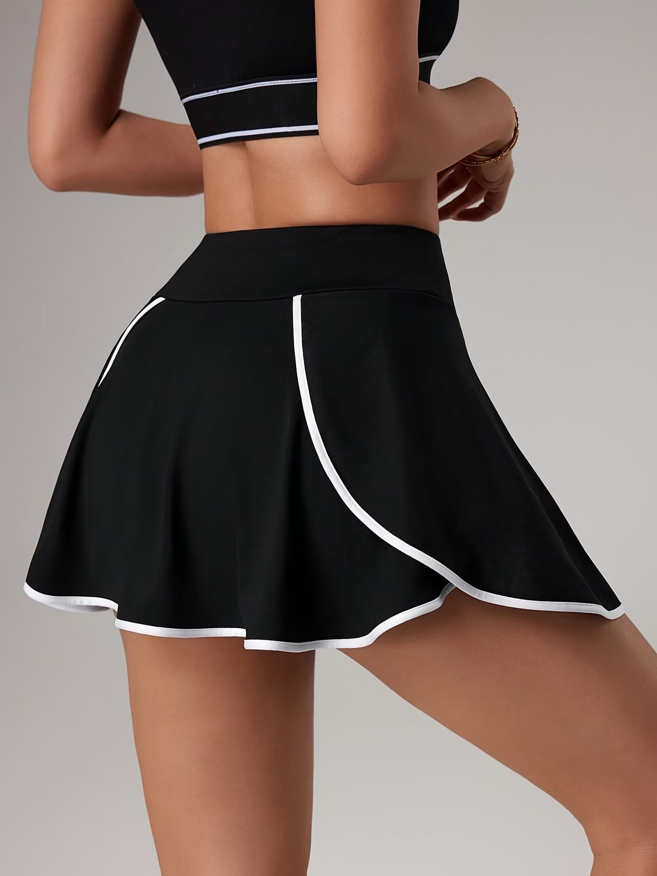 ColorBlock Performance Skort with Pockets