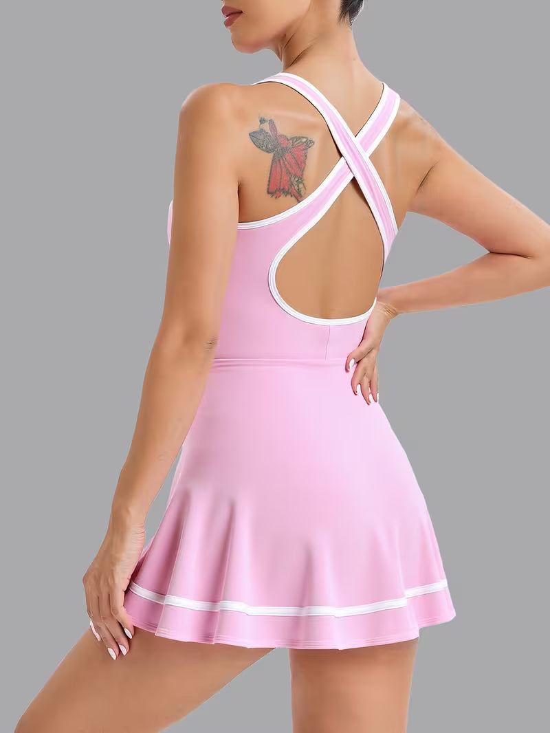 CrossBack Court Dress & Sculpt Shorts Set