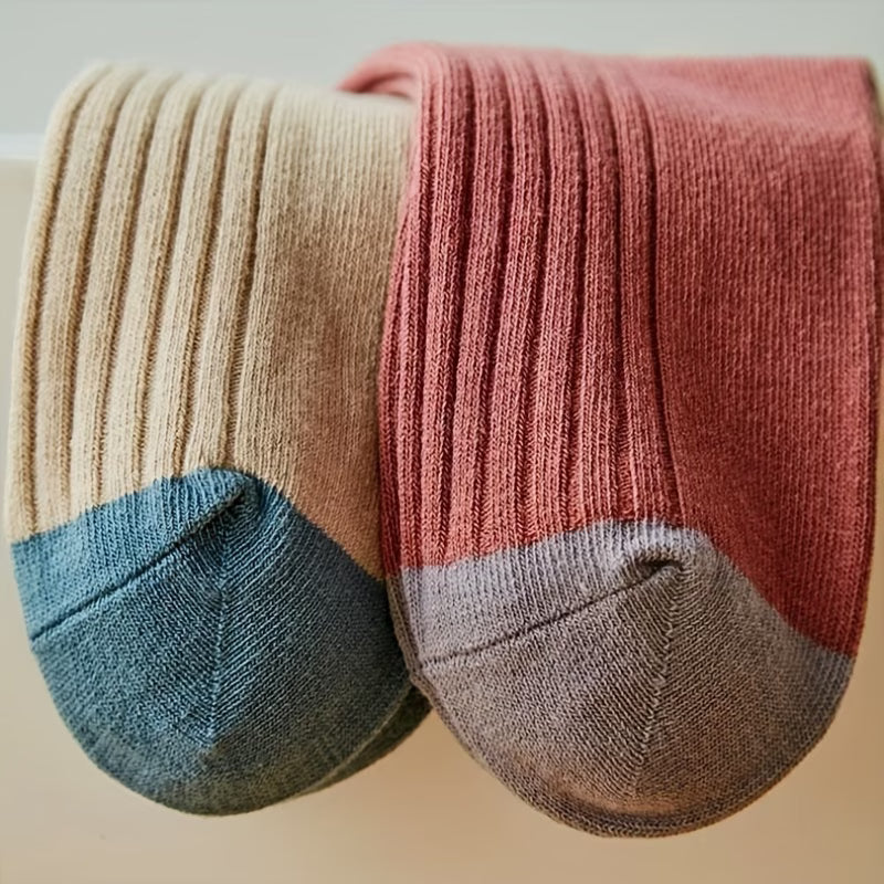 Multicolor Over-the-Knee Socks – 5 Pairs
