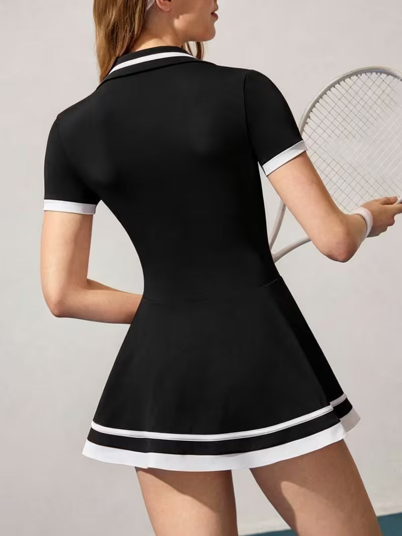 Contrast Court Active Dress Set