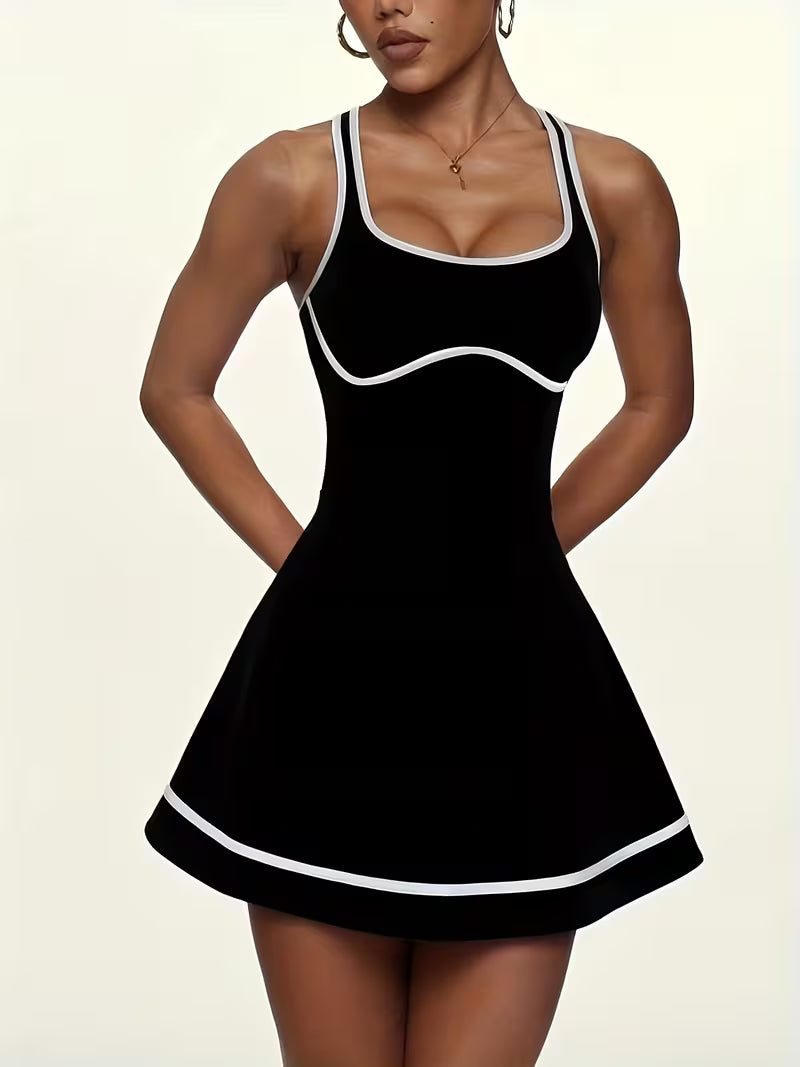 Criss-Cross Back Court Active Dress