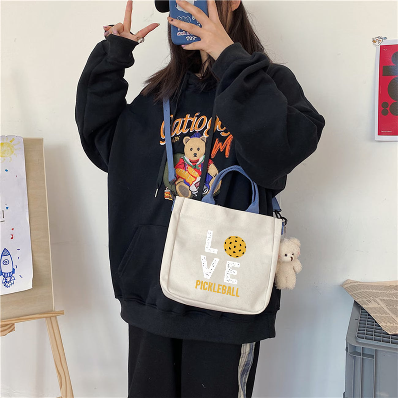 Pickleball Everyday Crossbody Tote