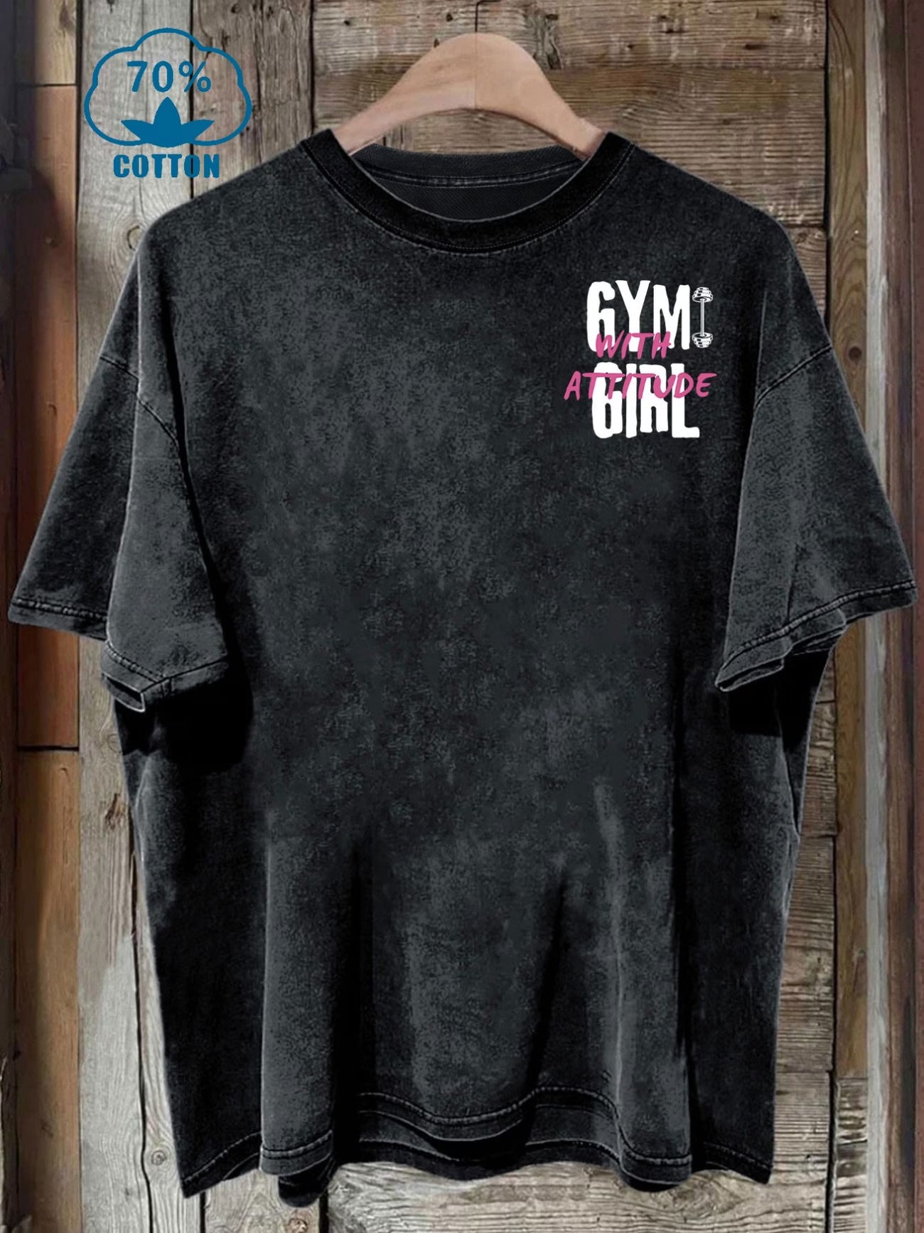 Soft Washed Black Casual Tee