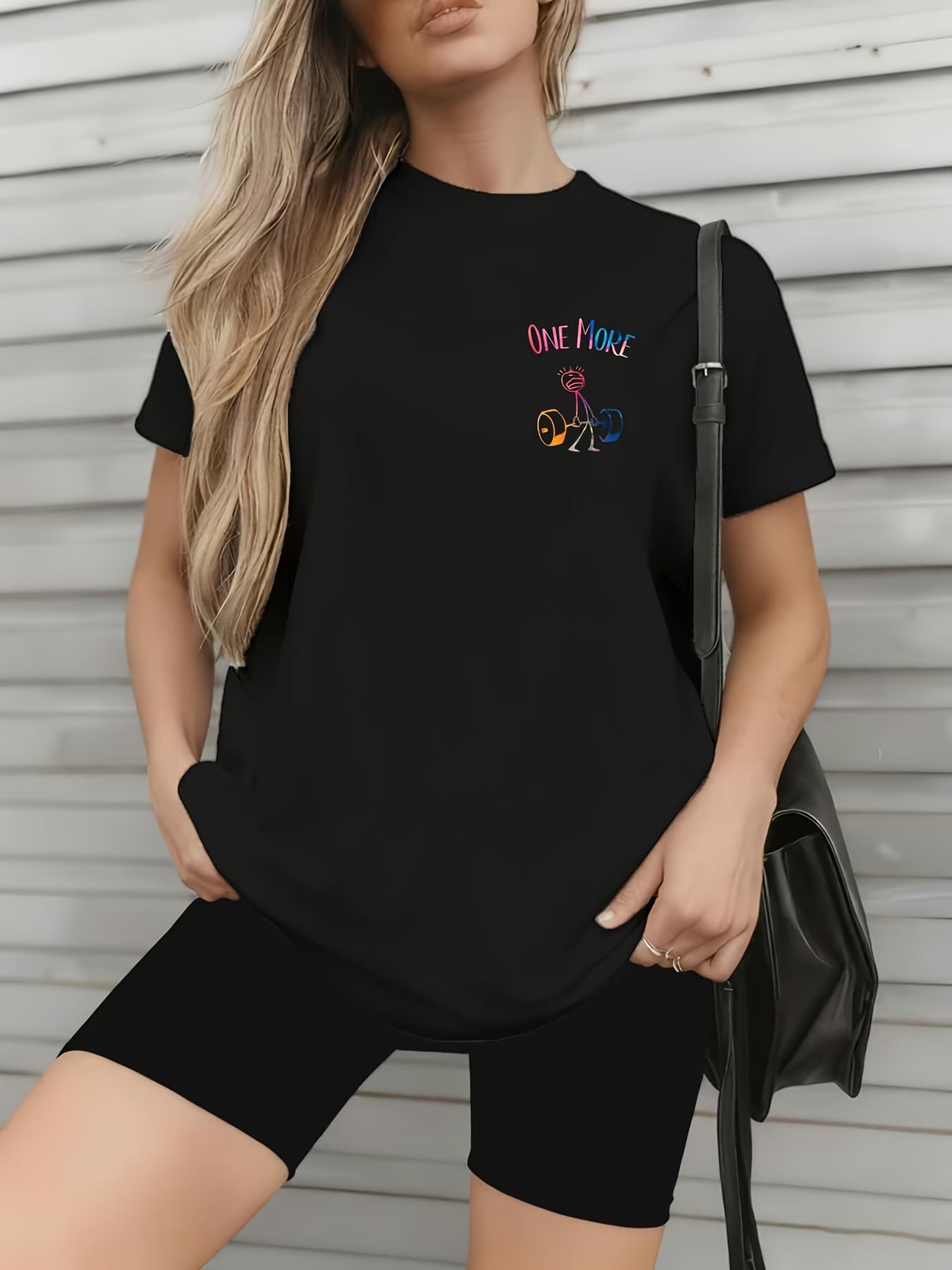 Weightlifting Graphic Oversized Tee