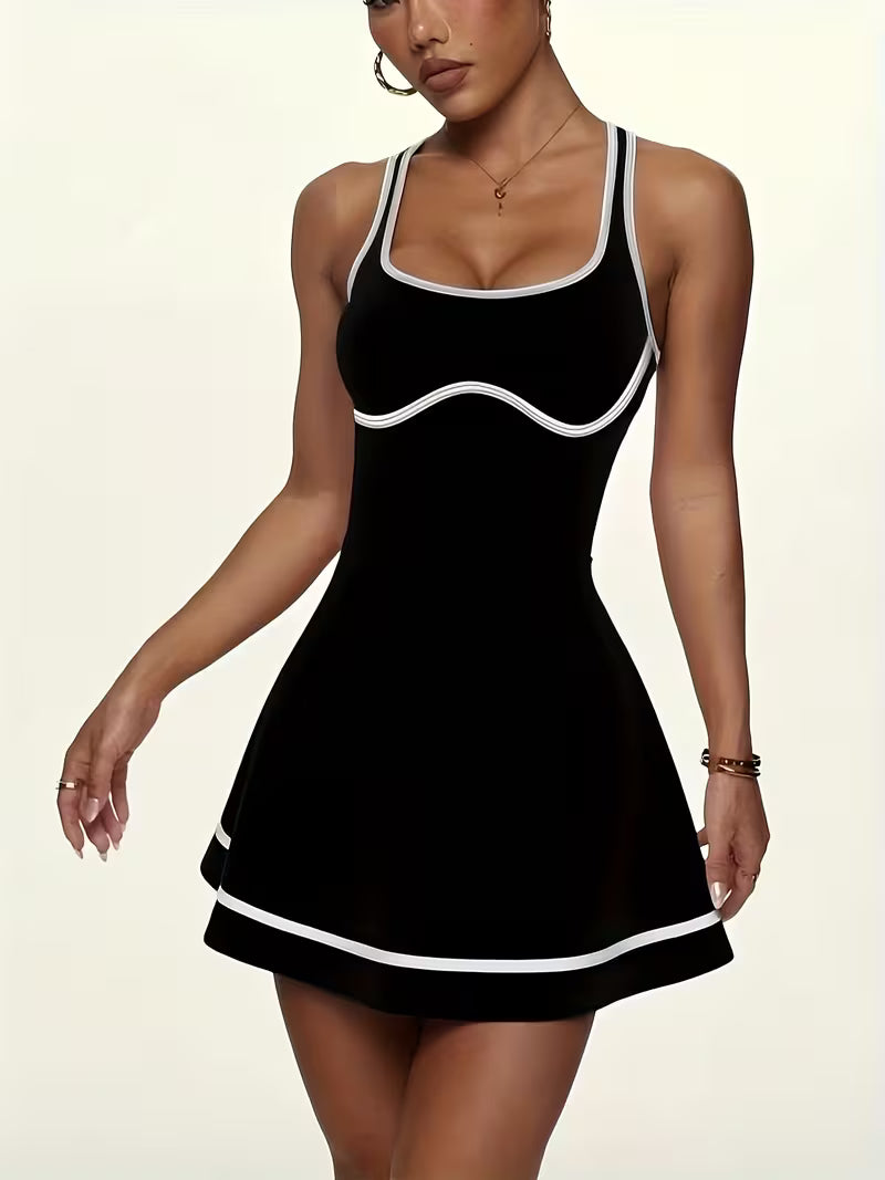 Criss-Cross Back Court Active Dress