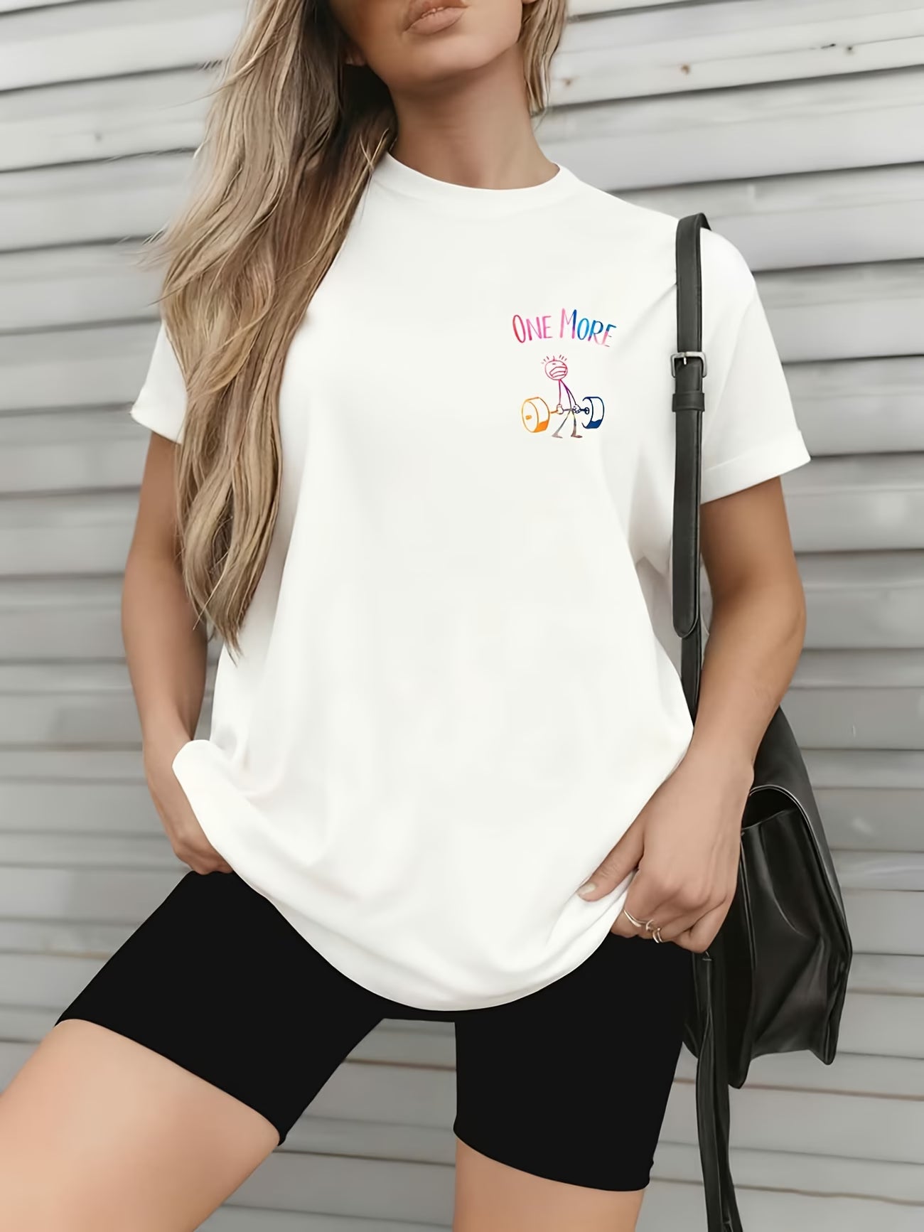 Weightlifting Graphic Oversized Tee