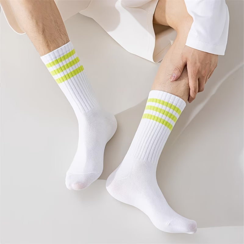 Sport Stripe Performance Crew Socks – 5 Pairs