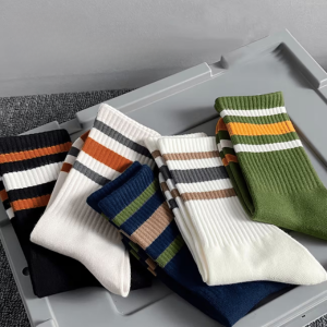 Classic Striped Crew Socks – 5 Pairs
