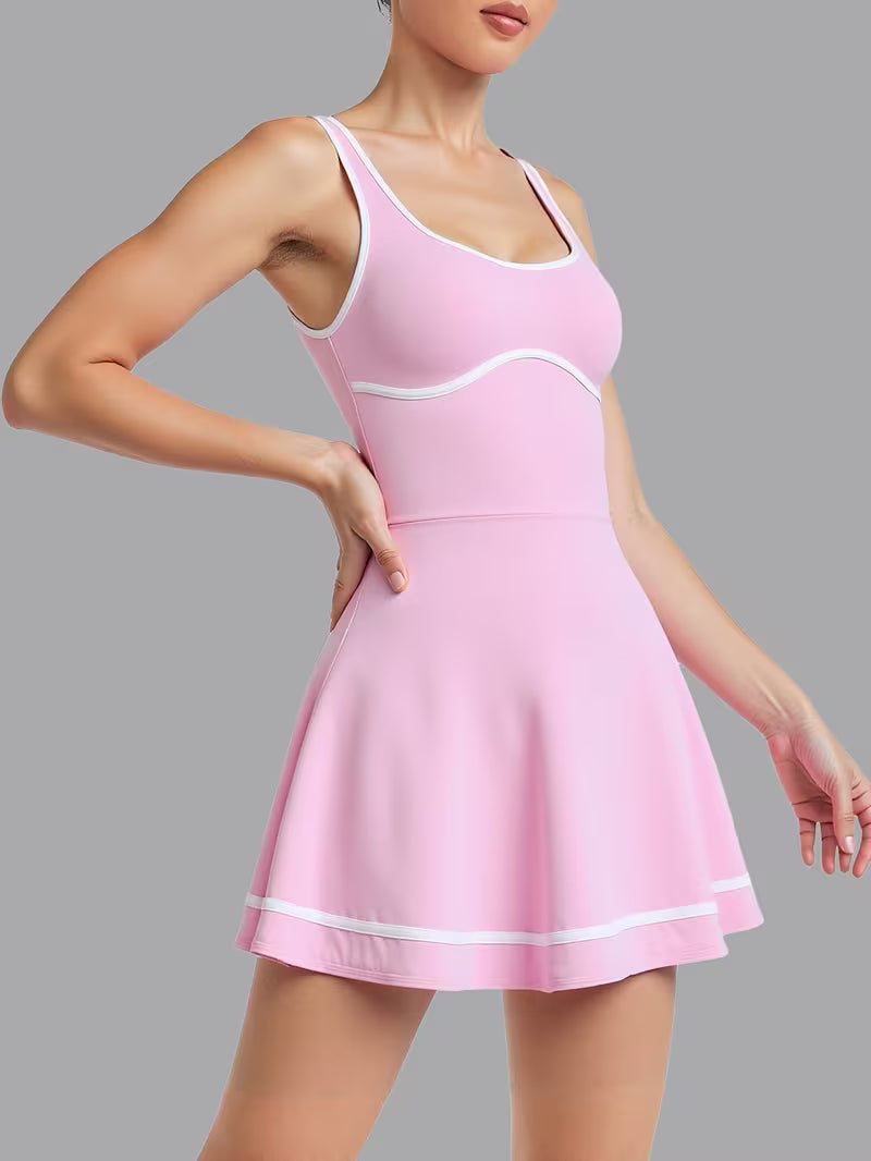 CrossBack Court Dress & Sculpt Shorts Set