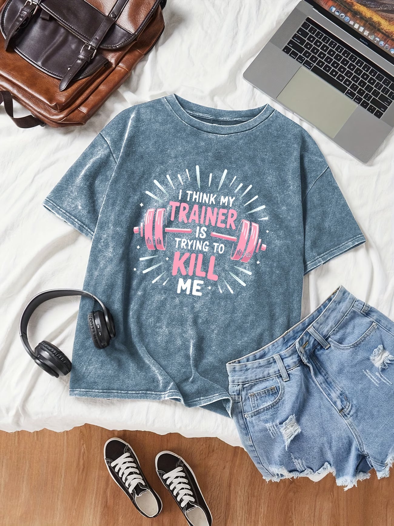 "Trainer Is Trying to Kill Me" Vintage Graphic T-Shirt