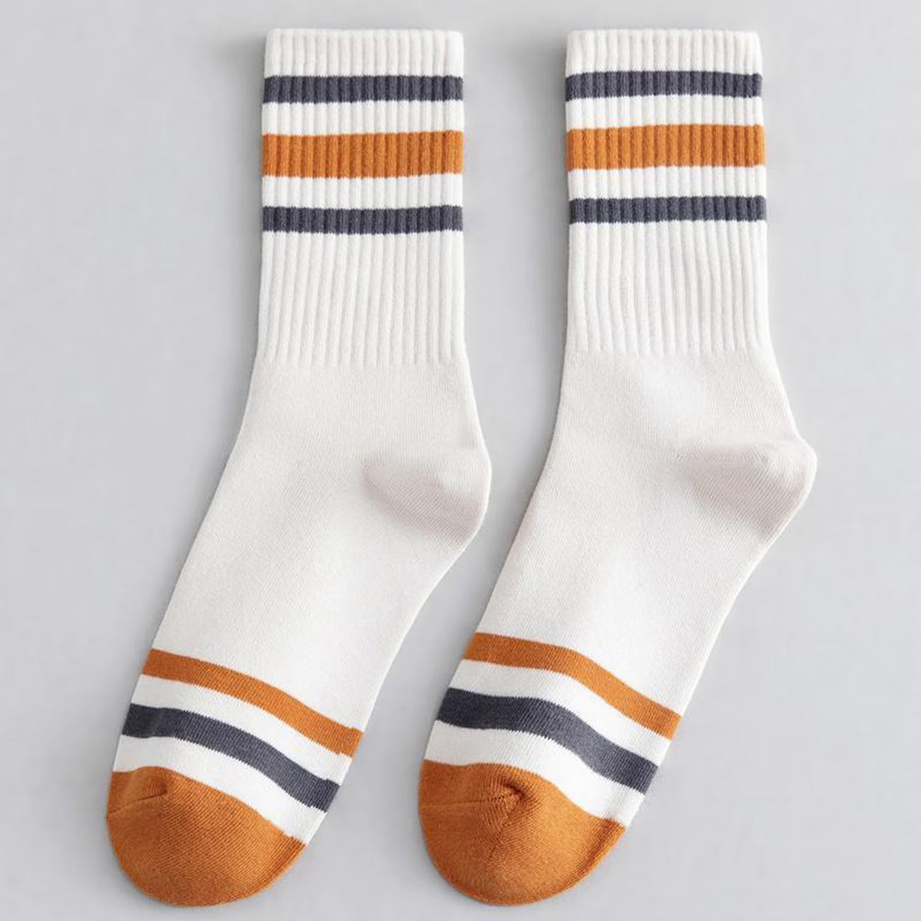 Classic Striped Crew Socks – 5 Pairs