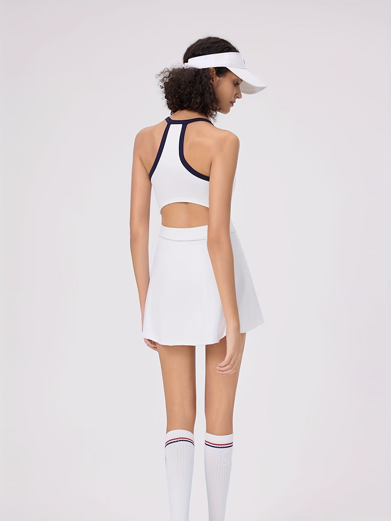 Court Chic Halter Performance Dress