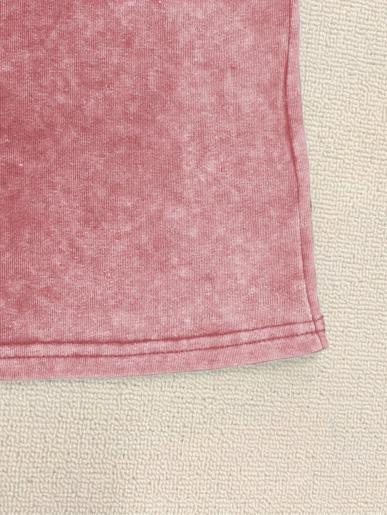 Happy Letter Print Washed T-Shirt